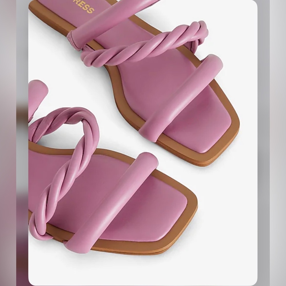 Express twisted Rope flat sandals size 6 - Picture 3 of 14